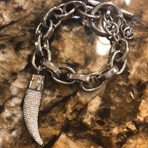 Michael Kors crystal and silver bracelet